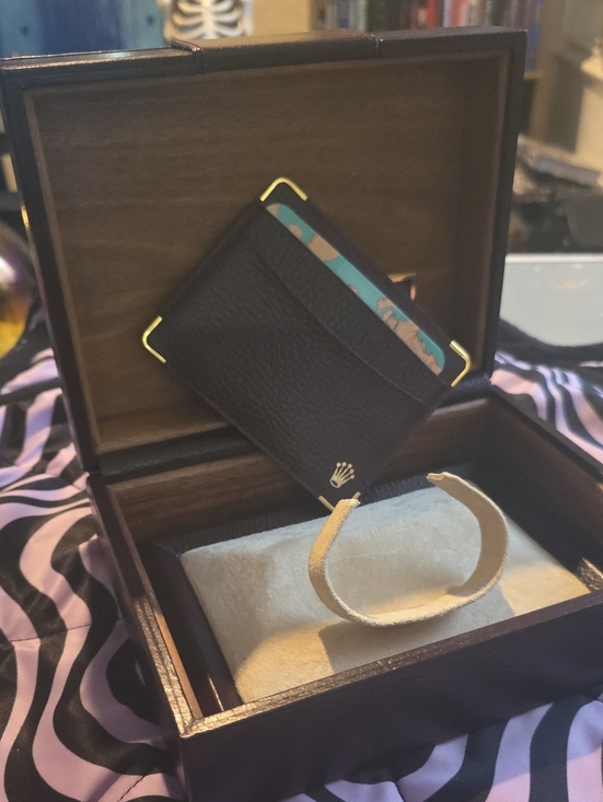 Rolex Other - Rolex Brown Leather Case with Gold Lettering With Card Holder and Certificate